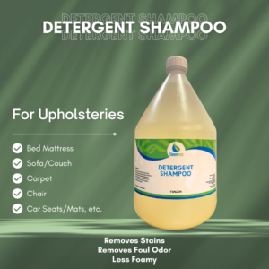 Detergent Shampoo for Upholsteries (Bed Mattress, Sofa, Carpet, Car Seats, etc) 1 GALLON